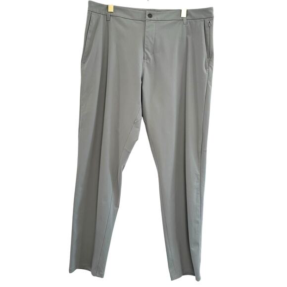 Lululemon Commission Pant Classic 32" Warpstreme Men 38 Silver Drop Athleisure - Picture 1 of 5
